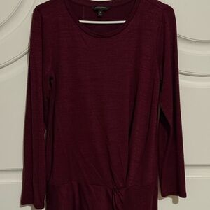 Banana Republic Deep Red Long Sleeve Top